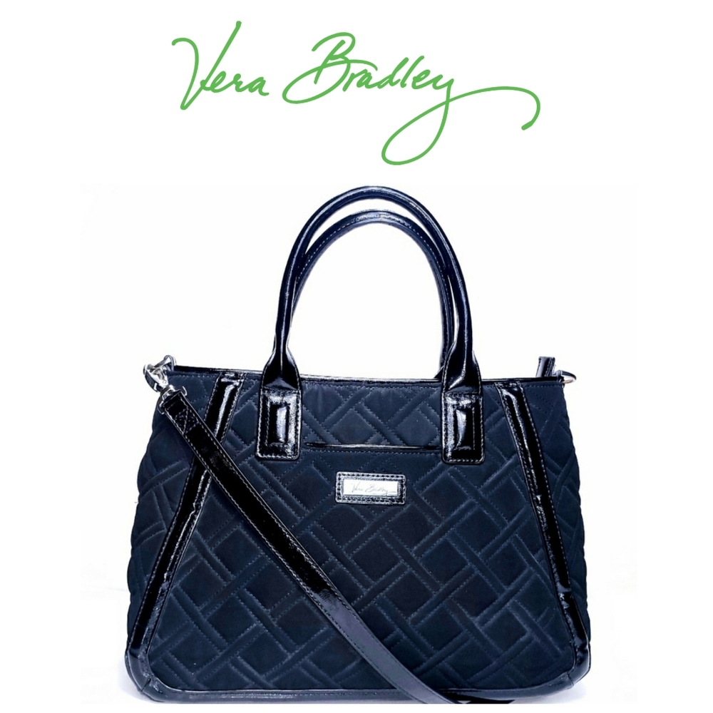 VERA BRADLEY Trimmed Trapeze Satchel